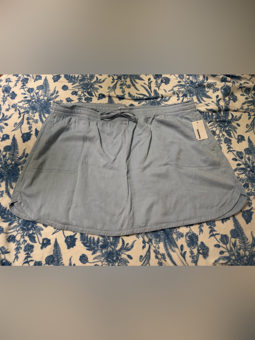 Sonoma Light Blue Women’s Skirt with Drawstring Waist